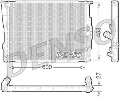 Radiatorius, variklio aušinimas DENSO DRM05073