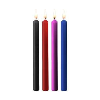 Ouch By Shots Ouch! Teasing Wax Candles Set - 4 Large Pieces, Multicolor