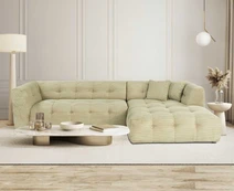 Kampinė sofa Cady Corner Right - Green kaina