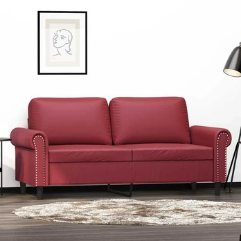 Baldai iš dirbtinės odos : Dydis - 140 cm, Spalva - Vyno raudonumo