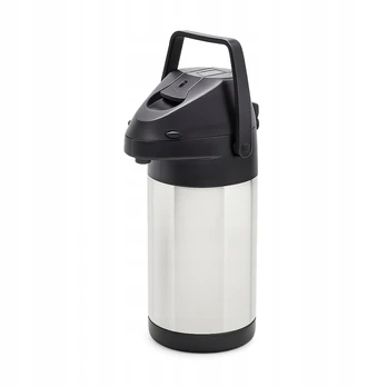 Termosas su pompa Tadar, 3 l, sidabro ir juodos spalvos