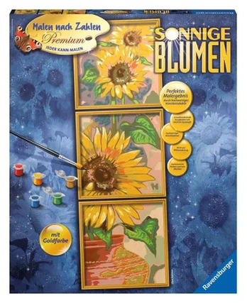 Ravensburger tapyba pagal skaičius „Saulėgrąžos“, 80×50 cm