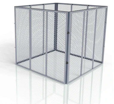 Juskys Komposto dėžė 80x80x70 cm Sidabrinė metalinė