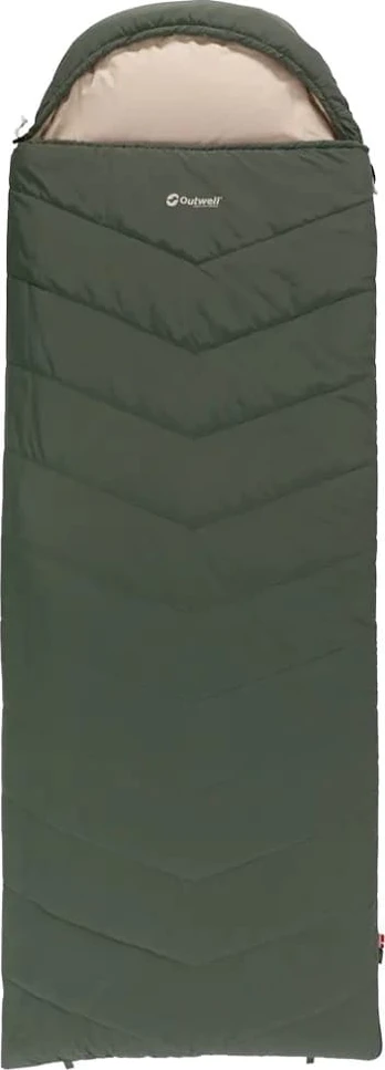 Outwell Caldera Lux Adult Semi-rectangular sleeping bag Polyester Green