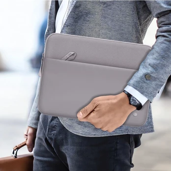 Pilkas nešiojamo kompiuterio dėklas 13-14" "Tech-Protect Sleeve"