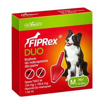 FIPREX DUO M antiparazitiniai lašai šunims (10-20kg), 1 vnt.