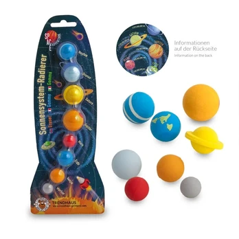 TrendHaus Space Adventure - Eraser Set - Solar System (8 pcs)