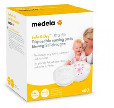 Medela Safe & Dry Disposable Absorbent Discs 60U