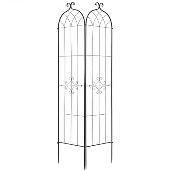 Sodo grotelės 220x52,5 cm juodas plienas