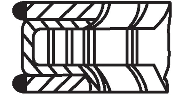MAHLE 005 24 N0 Piston ring set