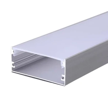 LED paviršinis profilis su dangteliu, sidabro sp., 2m
