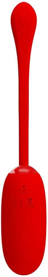 PRETTY LOVE - JULIUS WATERPROOF-RECHARGEABLE VIBRATING EGG RED