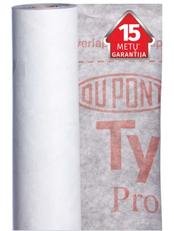 Plėvelė difuzinė Tyvek® Pro, 75 kv.m