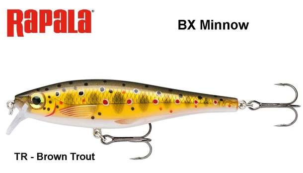 Vobleris Rapala BX Minnow BXM Brown Trout 7 cm