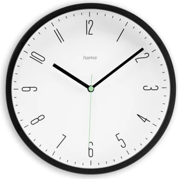 Hama Laikrodis ścienny Capri 25 cm Juodas
