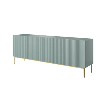 Komoda Nicole 200 cm, auksinės kojos