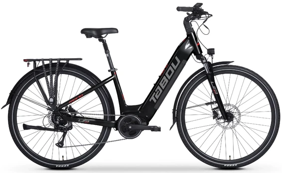 Elektrinis dviratis Tabou Mono UP 2.0 black-red-18"