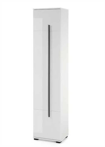 Aukšta vonios spintelė Cantara, 200 cm, baltas blizgesys