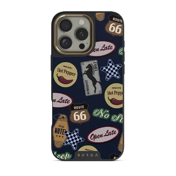 Open Late - iPhone 16 Pro Case, Elite Dark (MagSafe) / Gold