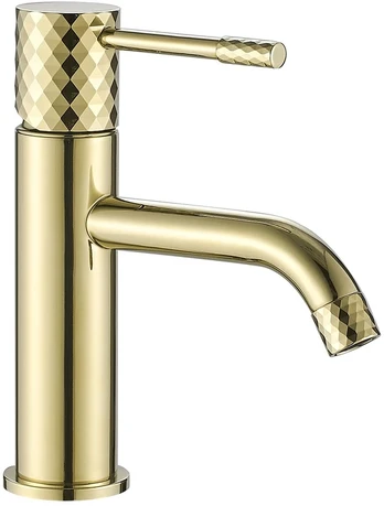 Praustuvo maišytuvas REA Lungo Diamond Low, Gold