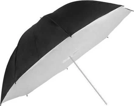 GlareOne Parasolka studyjna sidabrinė su dyfuzorem 90cm