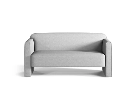 Sofa, "Abby", 2 Seats, 140x80x69, Light Grey