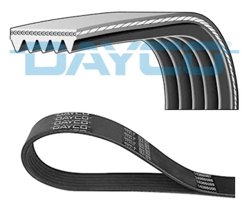 V formos rumbuoti diržai DAYCO 5PK1385S