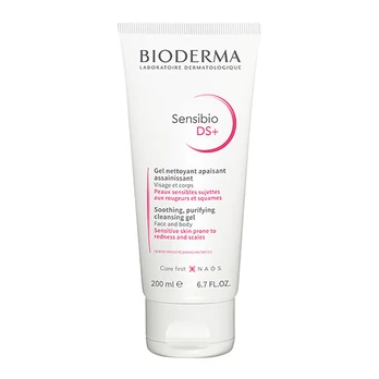 Valomasis odą raminantis veido prausiklis Bioderma Sensibio DS+ 200 ml