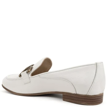 SERGIO MORETTI Mokasinai moterims, Balta, Shoes