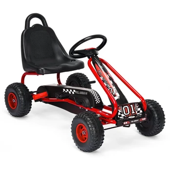 Pedalinis kartingas Costway, raudonas