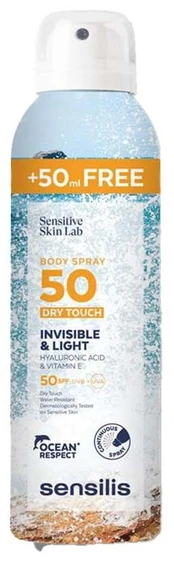 Sensilis INVISIBLE & LIGHT body spray SPF50+ 250 ml