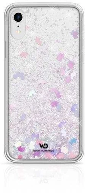 White Diamonds HAMA Baltas DIAMONDS SPARKLE CASE IPHONE XR UNICORNS