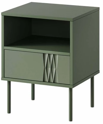 Cama Bedside table 2 pcs. TRESSE 44x40x53 matte žalias