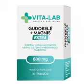 Vita-Lab gudobelė 600 mg + magnis, 30 tablečių kaina