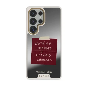 Nothing Changes - Samsung Galaxy S25 Ultra Case, Elite Mirror Light (Magnetic) / Gold