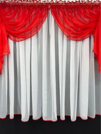 Dule Interior dieninė užuolaida 4x150 RP4-5(raudona)