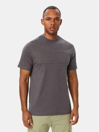 Guess Marškinėliai M6BI41 K6178 Pilka Regular Fit