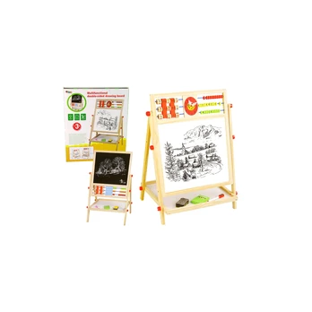 Lean Double-Sided Educational 2in1 Wooden Drawing Board