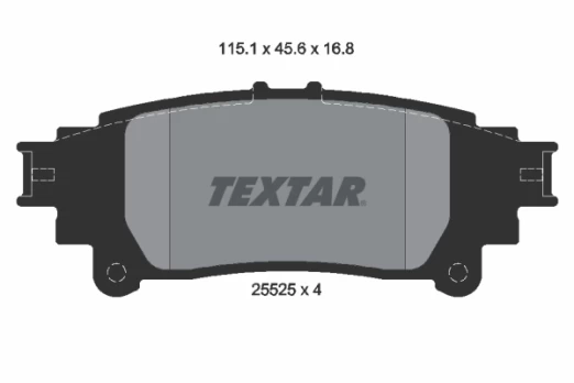 TEXTAR 2552501 Brake pad set