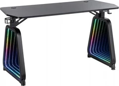 Žaidimų stalas Cortek Infinity RGB, juoda