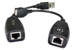 USB ilgiklis Techly iki 50m tinklo kabeliu Cat5e/6, RJ45