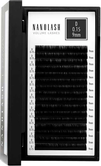 Nanolash VOLUME LASHES false eyelashes 0.15 D #9 mm 1 u