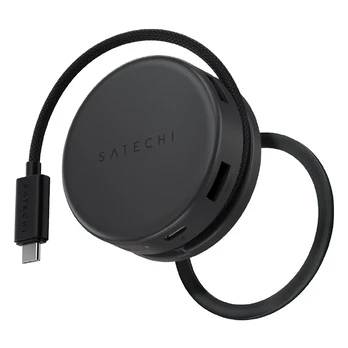 Satechi OntheGo? 7-in-1 Multiport Adapteris - Space Juodas