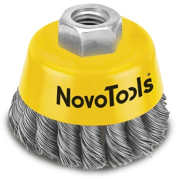 Metalinis šepetys universalus Novoabrasive, Ø 75 mm