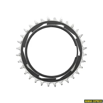 Priekinė žvaigždė SRAM T-TYPE 32T Powermeter Threaded 3mm Offset Eagle (including pin thread backup and screw) - Black/Silver XXSL D1