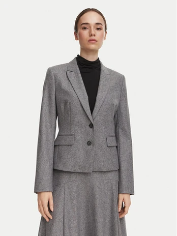 BOSS Švarkas Jia18 50567167 Pilka Slim Fit