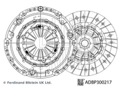 Sankabos komplektas BLUE PRINT ADBP300217