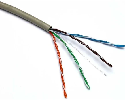 Kabelis ryšio Excel 100-065 Cat5 U/UTP (PVC, ECA, pilkas, ritė 305m.)