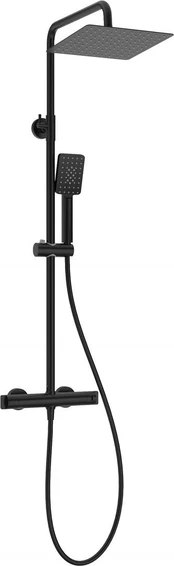 Rain shower with thermostatic shower mixer