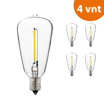 Led lemputė 1 W E14 (ST38) RETRO modeliui (4 vnt)